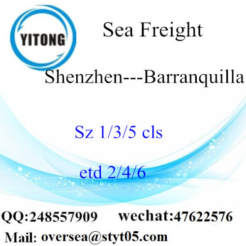 Shenzhen Port LCL konsolidering till Barranquilla