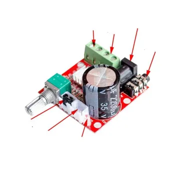 JYCTEC PAM8610 Mini Amplifier Board TDA2030 12V 10W Pure Class D Stereo Amplifier