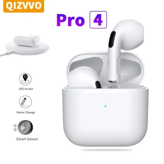 Mini Pro 4 TWS Wireless Bluetooth Earphones Headphones Hi-Fi Sports Gaming In-Ear Stereo Mic Earbuds Headsets For IOS Android