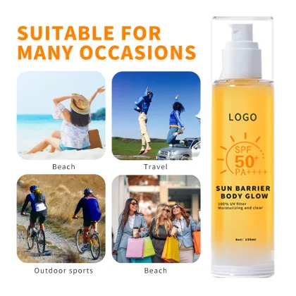 OEM Factory Wholesales 150ML Pure Cream Body Sunscreen Gel SPF 50