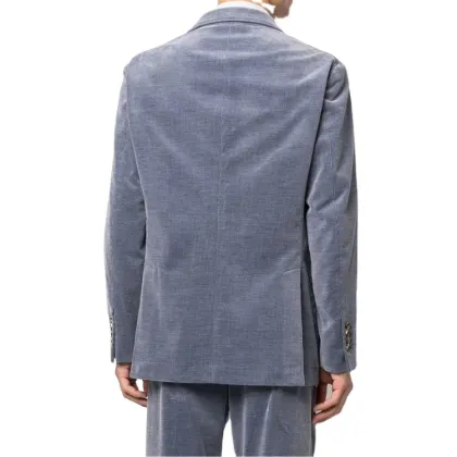 OEM Tailor Made Double Breasted groom wear wedding suit Men's Corduroy Suits for men