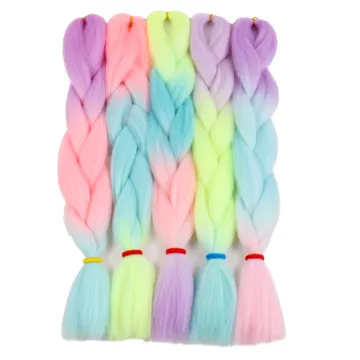 NEW 24inch 100g low temperature ombre synthetic braiding hair jumbo braids glow in dark glowing braid hair