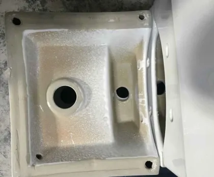 european style color art basin with facuet