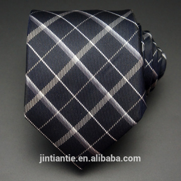 2016 popular custom made checked mens silk tie woven