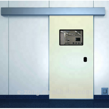 Puerta hermética corredera automática 220V para hospitales.