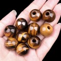 Yellow Tiger Eye Stone 18MM Round Beads Drilled Large Hole 5MM for Making Jewelry