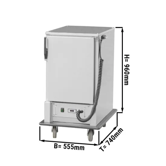 Commercial Stainless Steel Insulated Food Warmer Holding Cabinet Trolley