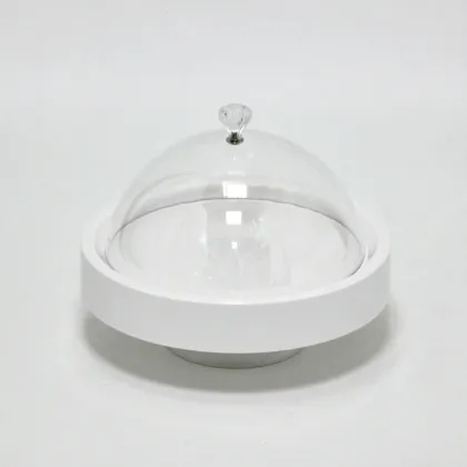 Nice Round Shape Cake Cover With Silver Plated Handle