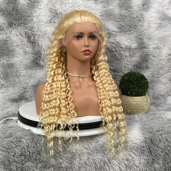Private Label 30 Inch 613 Full Lace Wig 613 Transparent Lace Front Wig,Swiss Hd Lace Blonde Color Human Hair Wigs