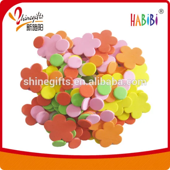 lovely flower shape eva window sticker