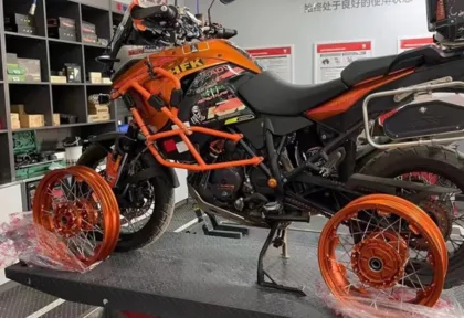 KTM 1290 ADV Orange Plated Steel Wire Vacuum Wheel