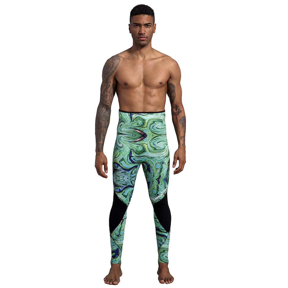 Seaskin Neoprene Dua keping Spearfishing Camo Diving Wetsuit