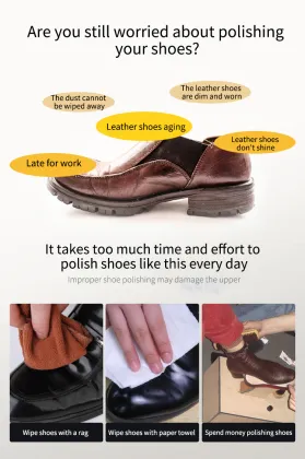 shoe shine sponge leather shoe care company