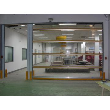 Transparent PVC Curtain High Speed Roller Shutter Door