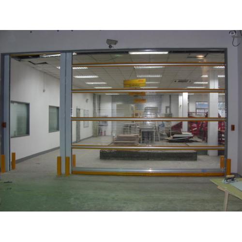 Transparint PVC-sluting Hoofd speed roller Shutter Door