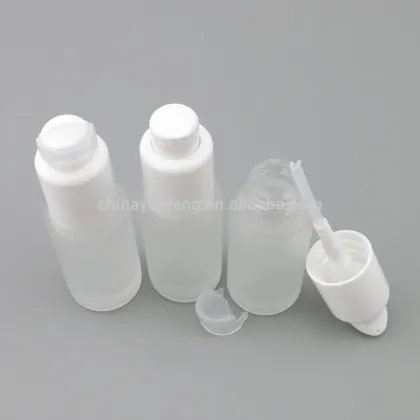 Skin care 20ml frosted glass bottle for elite fluid