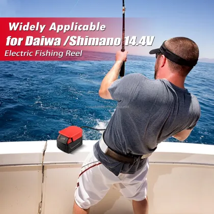 Milwaukee 18V Battery Charger Adapter for Fishing Reels (Daiwa, Shimano 14.4V BM2300 BM2900)