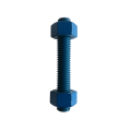 Bolt stud rod berulir berwarna bersalut warna