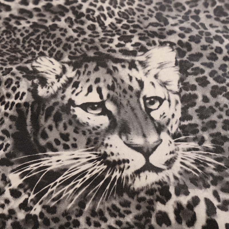 Tiger printing pvc leather