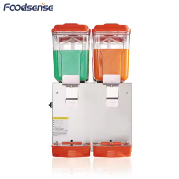 Commercial Double Tank Juice Dispenser with Tap for Cold Drinks and Beverages