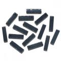 Rectangle Black Obsidian Pendant for DIY Making Jewelry Necklace Earrings 6X6X25MM Cuboid Stone Beads