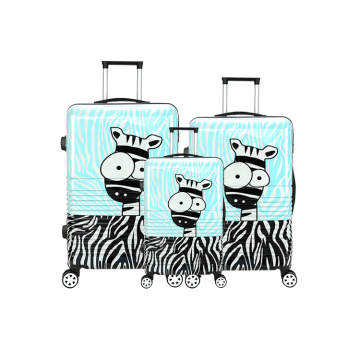 Cartoon Appearance Nice Quality 20 Inch Trolley Travel Abs Pc Luggage Bags For Kids