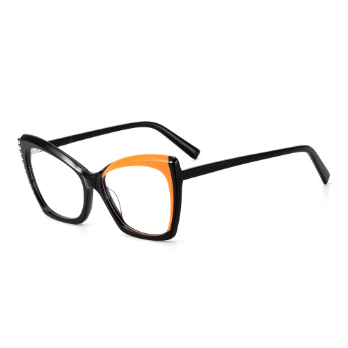 Lamination Acetate Frame For Man Cat Eye Lamination Acetate Eyewear Manufactory