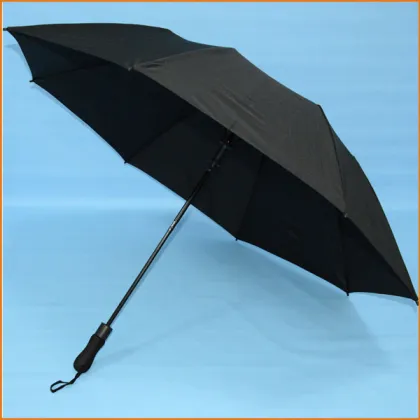 Shenzhen manufacturer Lanbo windproof 2 fold umbrella with fiberglass ribs