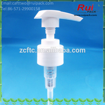 24mm white PP lotion pump with screw closure, 24/410 plastic dispenser pump