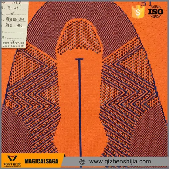 Promotional breathable flyknit safety shoes upper for women shoes