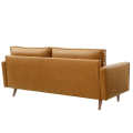 Mitte des Jahrhunderts moderne Kubus-Leder ein Sitzer-Sofa-Sets