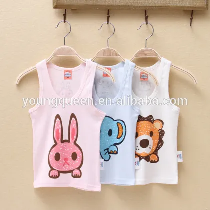 KT33 summer new Korean children vest baby cotton vest