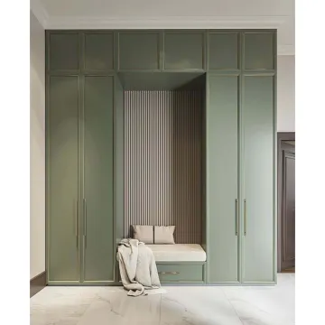 CBMmart Modern Clothes Closet Wardrobes: Plywood Carcass with Hardwood, Soft Close Feature for Bedrooms