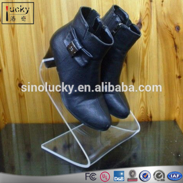 Custom acrylic counter top shoes display rack high heel display stand