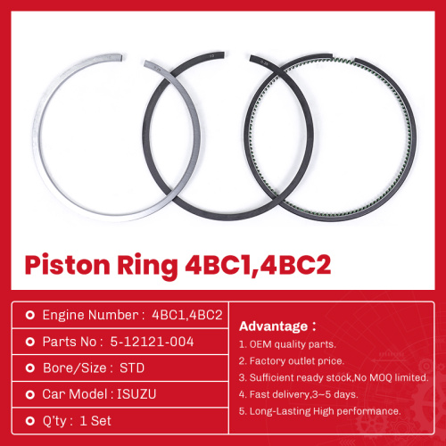 ISUZU PISTON RING 4BC1 4BC2 5-12121-004