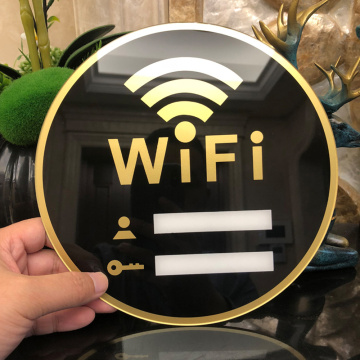 Internet Signal Indication Public Area Acrylic Wifi Password Sign/Plate Self Written 2mm Thickness Double Tape Drop Shiping