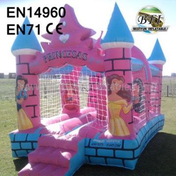 Small Lovely Snow Princess Outdoor Inflatable Castle 