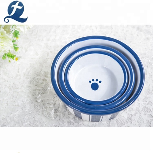 Custom Printed Ceramic Pet Dog Water Bowl