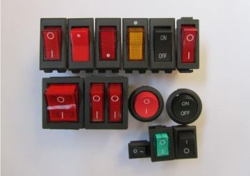 Boat Like Switch Mini Rocker Switch With Neon Lamp Electric Light Switches Kcd Series