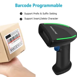 2D fashion wireless bluetooth 2.4g wifi barcode scanner