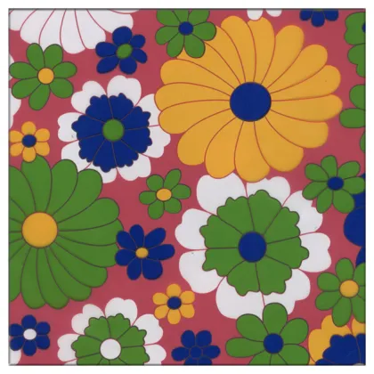 flower design printed film for man made leather