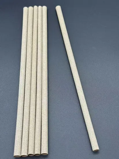 Fully degradable bamboo fiber straw