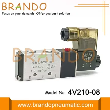 1/4'' 4V210-08 5 Way 2 Position Pneumatic Solenoid Air Valve