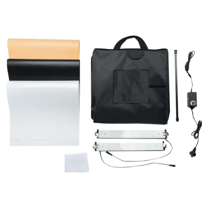 Professional Portable Photo Studio: Light Box Kit with Adjustable Brightness LED Strip Lights
