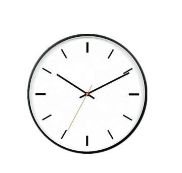 Fashion Brief Style Metal Frame Wall Clock for Home Office School Decor