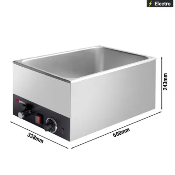 Stainless Steel Electric Bain Marie Chocolate Pot Buffet Temperature Control Soup Food Warmer Bain Marie