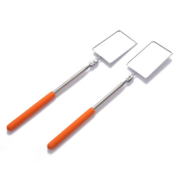 Custom Rectangular Telescopic Inspection Mirror - Flexible Extendable Telescoping Vehicle Mechanic Mirror
