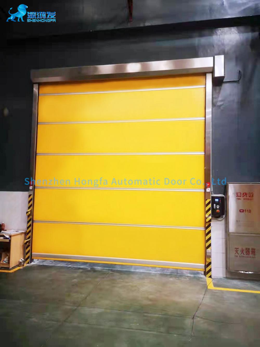 Antistatic PVC Fabric high speed Rolling shutter door Images & Photos