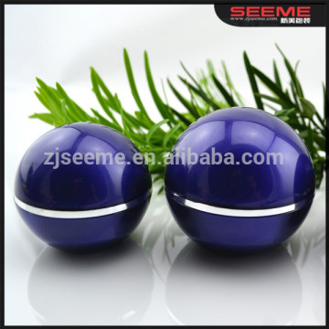 Ball Shape Acrylic Cream Jar cosmetic packaging 5g 15g Purple Acrylic Cream Jar