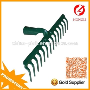 flat steel rake head